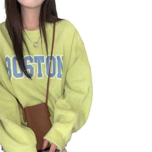 JSHUB Felpa Boston Casual Sweatshirt Donna