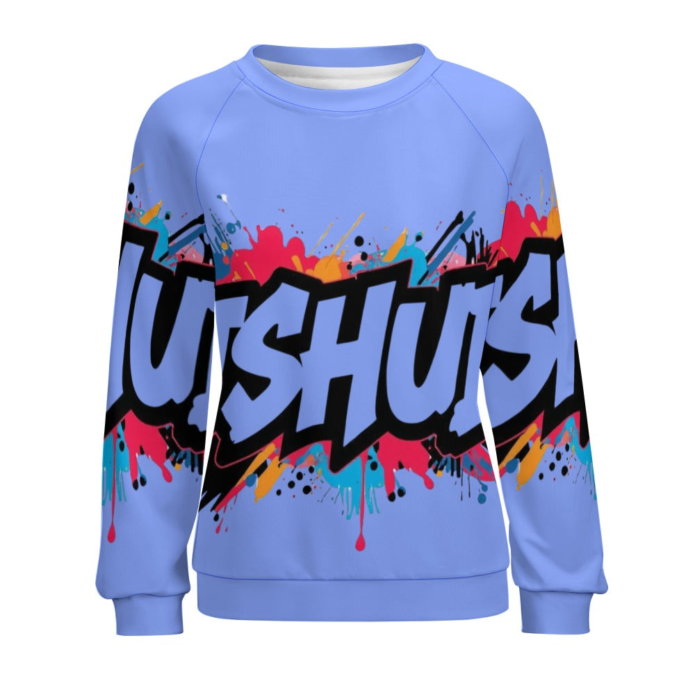 Felpa Donna JSHub Multicolor – Stile Streetwear con Graffiti All-Over