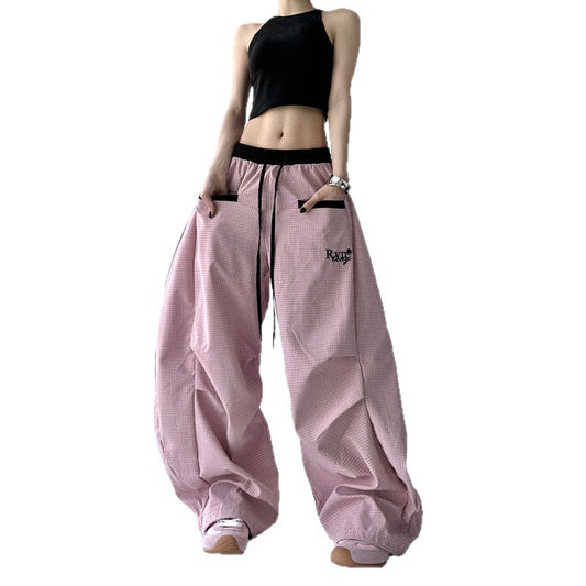 Pantaloni larghi drappeggiati estivi