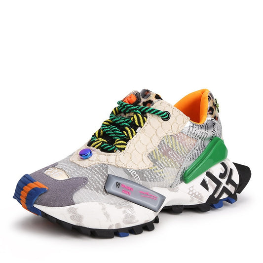 Sneakers MeshVibe – Scarpe da Donna con Suola Spessa in Rete Traspirante