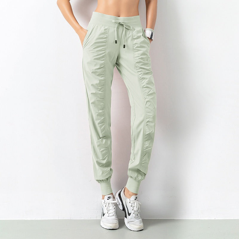 Pantaloni slim loose running fitness quick dry