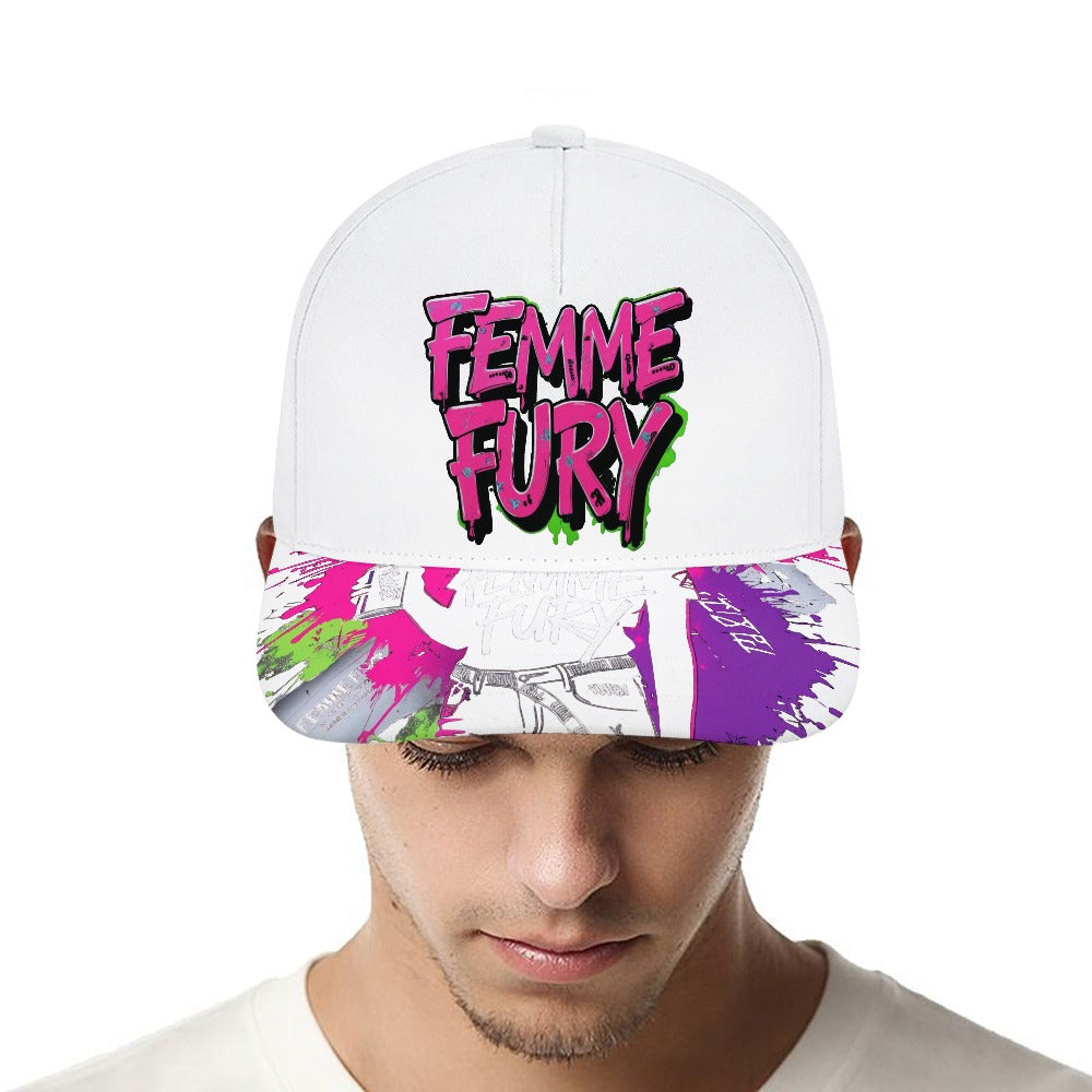 Cappello Baseball Donna FEMME FURY –  Bianco Graffiti