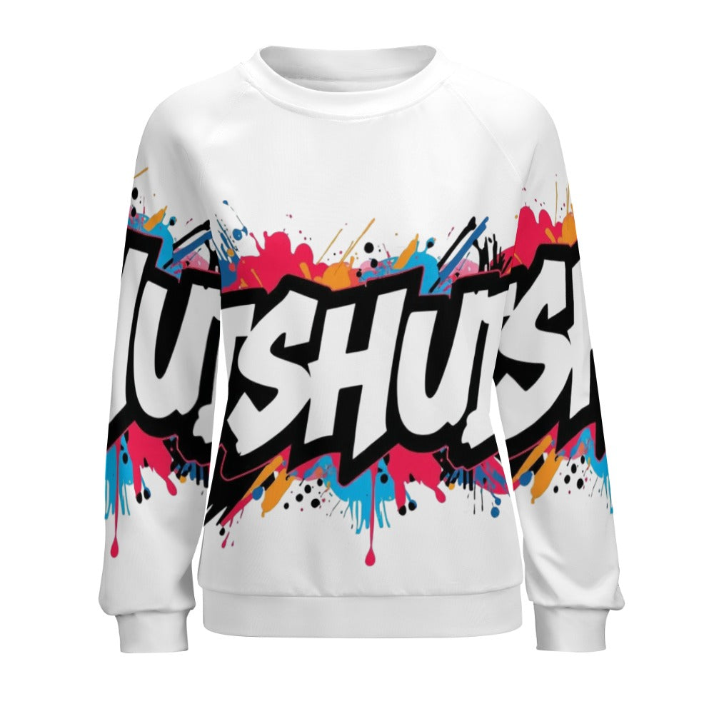 Felpa Donna JSHub Multicolor – Stile Streetwear con Graffiti All-Over