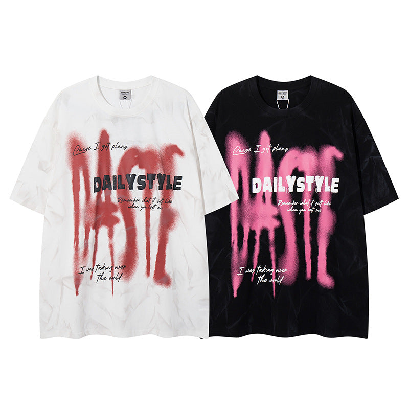 T-shirt Retro Graffiti Lettere