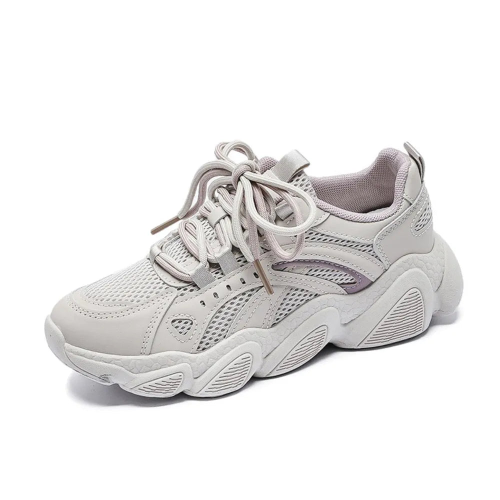 Scarpe Sportive Traspiranti con Lacci in Mesh