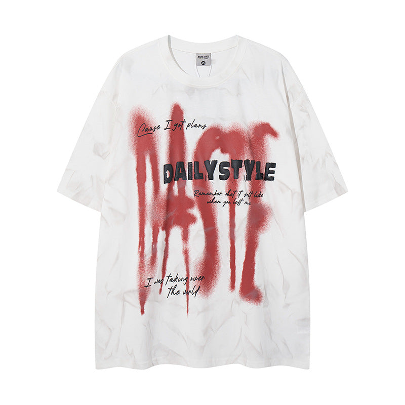 T-shirt Retro Graffiti Lettere
