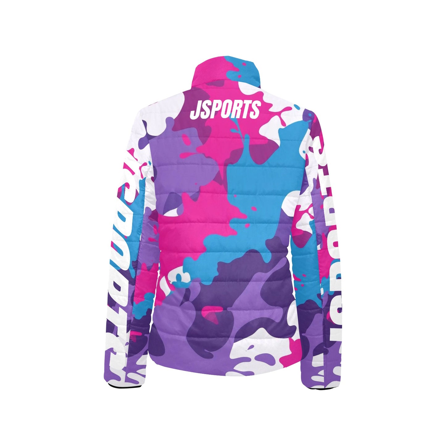 Giacca imbottita donna mimetica colorata Urban Pulse JSports colletto rialzato