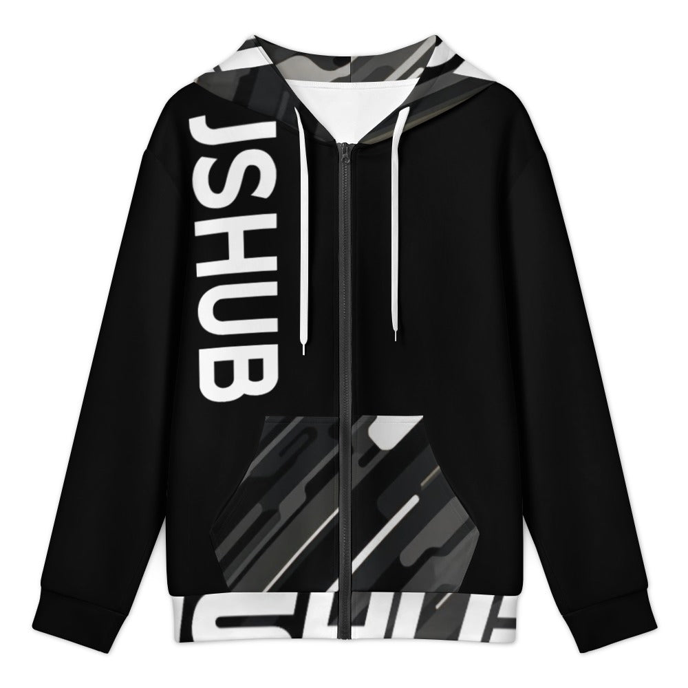 JS HUB Motion Core High Neck Hoodie Uomo Nera Multicolor