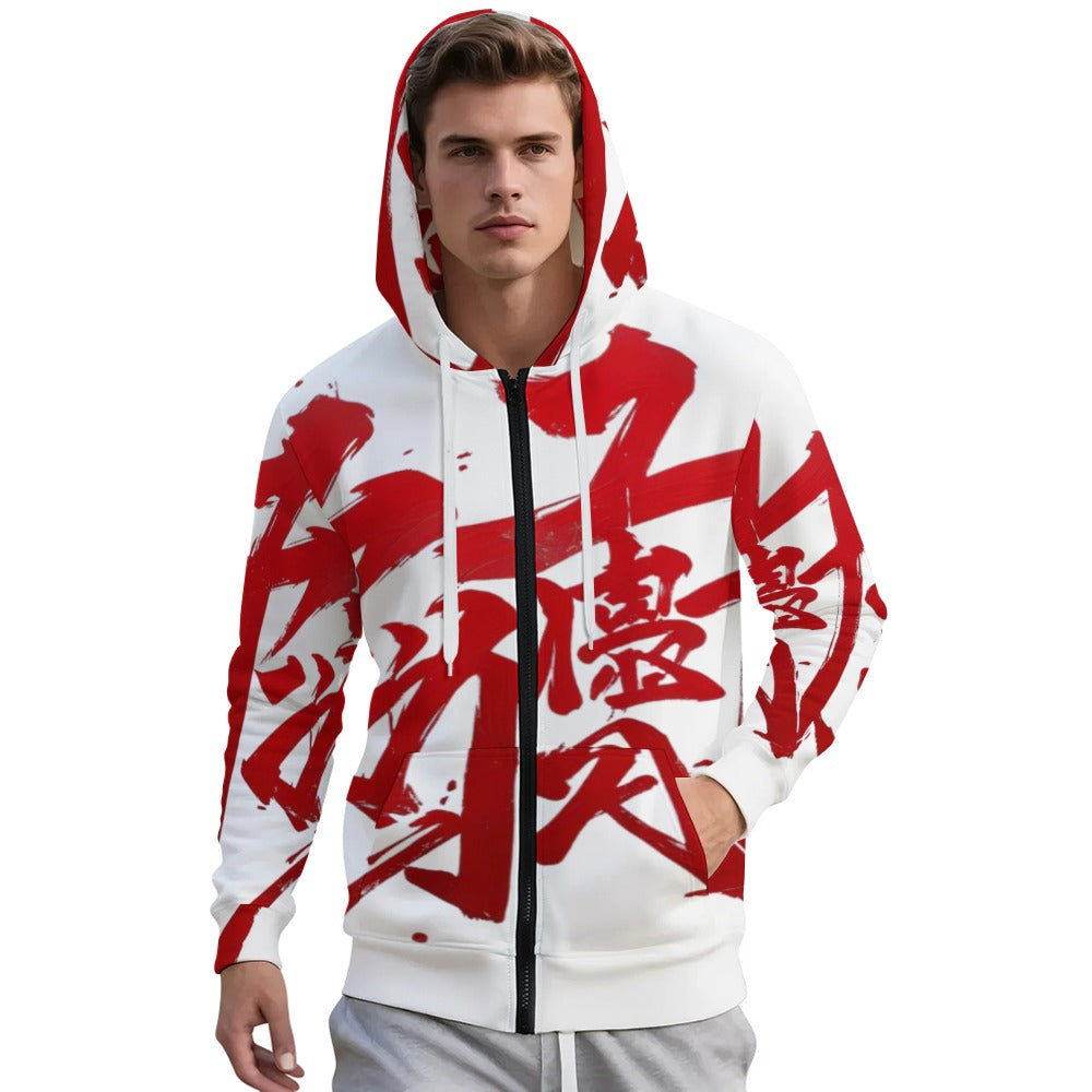 Felpa JSPORTS Momo M05 – Bianco Aurora e Rosso Sfumato