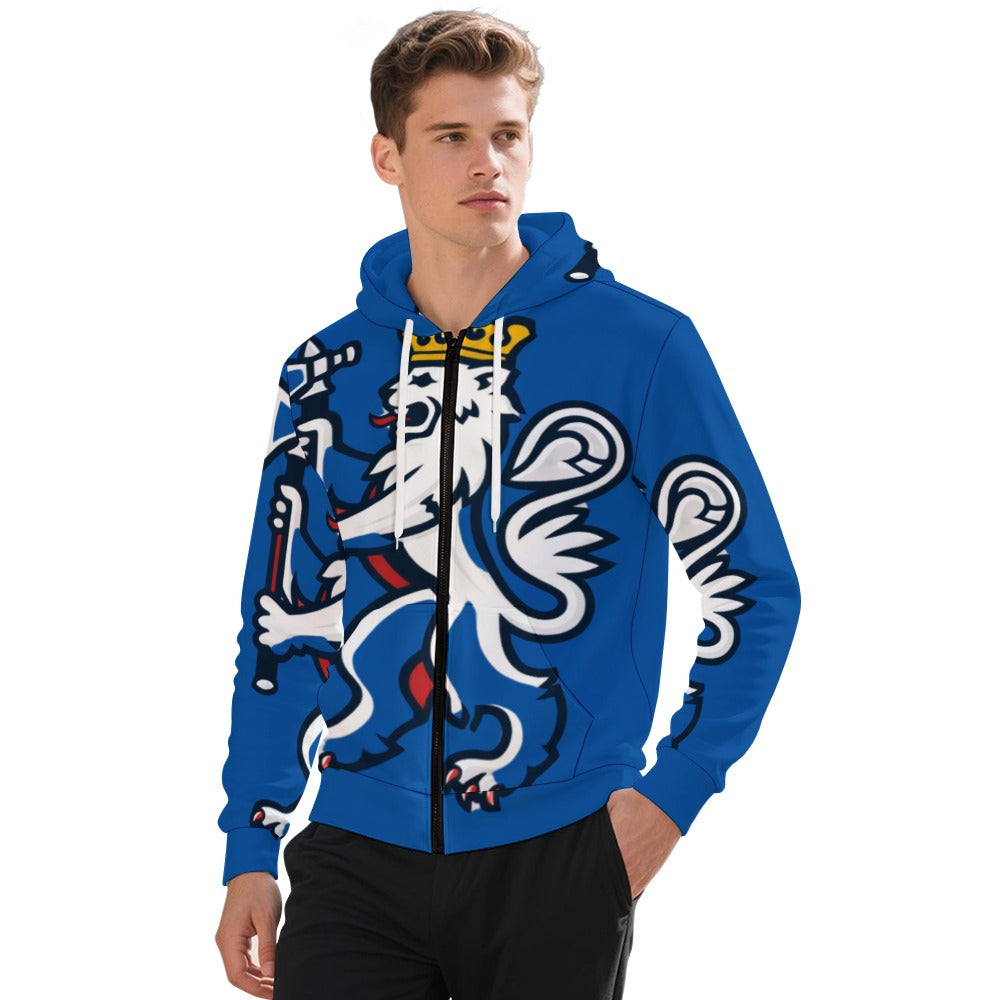 Felpa Norway Uomo Blu Tech Nordico JSHUB Winter Nation 2026 Zip Hoodie