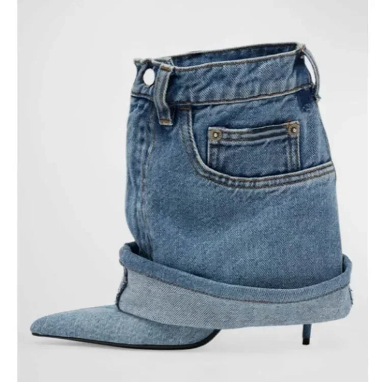 Stivaletti Denim High Heel Storm