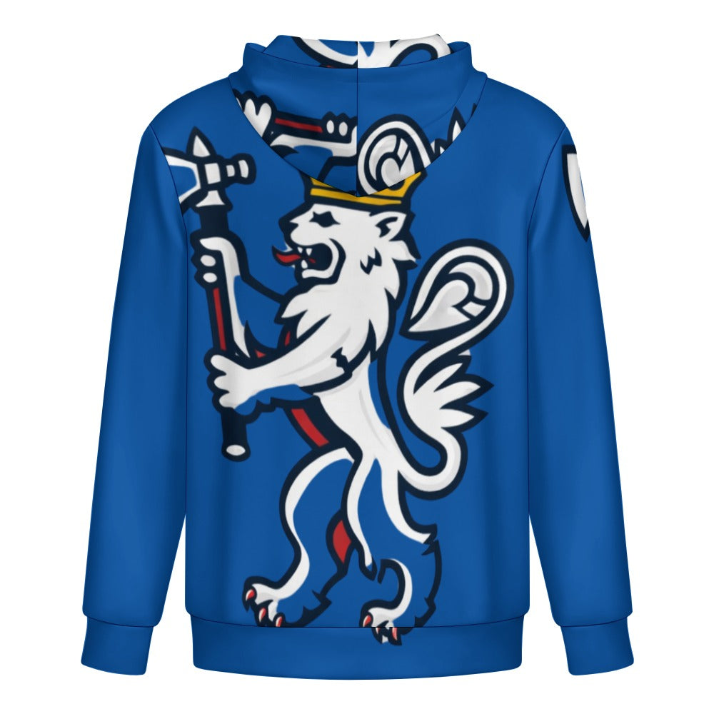 Felpa Norway Uomo Blu Tech Nordico JSHUB Winter Nation 2026 Zip Hoodie