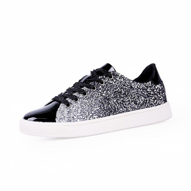 Sneakers Donna Bling Rush – Glitter Flat Shine