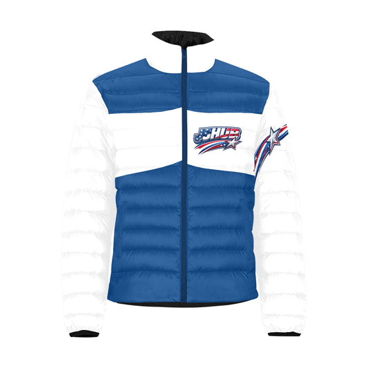 Bomber USA Uomo Blu Maniche Bianche JSHUB Nation Winter 2026 Streetwear