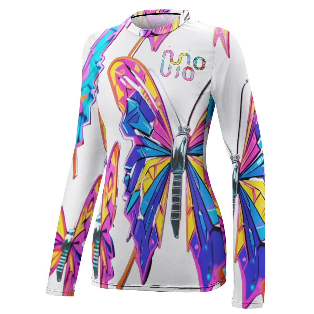 Maglietta donna Wings of Noise maniche lunghe protezione UV – 10 varianti colore