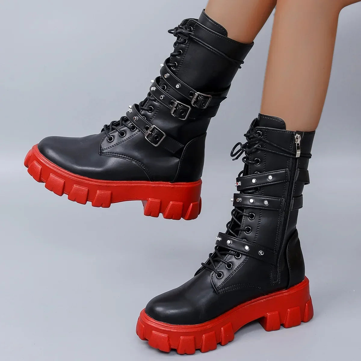 Stivali Platform Punk Gotici