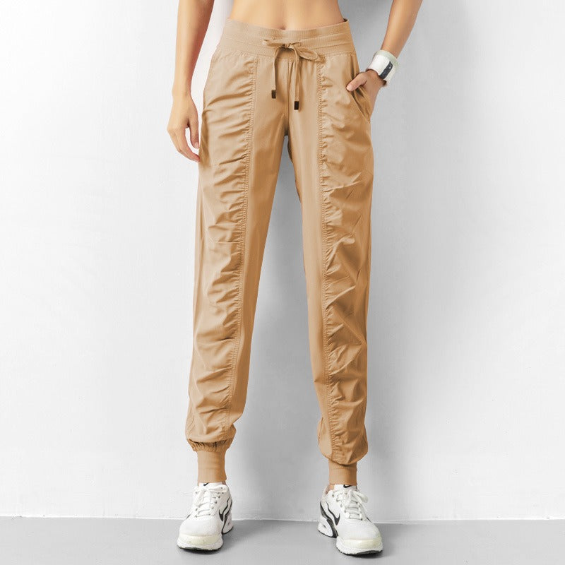 Pantaloni slim loose running fitness quick dry