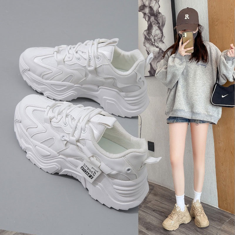 Sneakers InsKorea – Scarpe Sportive Donna con Suola Spessa in Stile Coreano