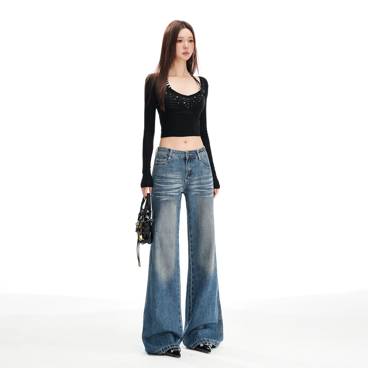 Jeans donna BlueFlare Vintage Trumpet