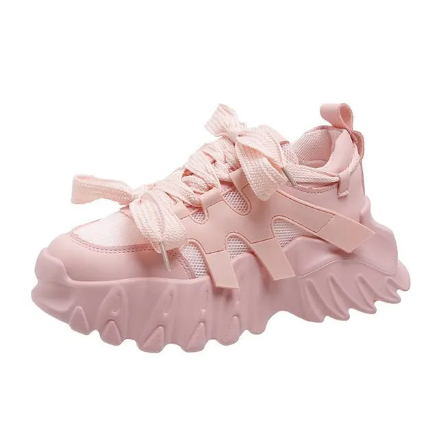 Sneakers Piattaforma Donna – Scarpe Casual Leggere e Traspiranti con Mesh