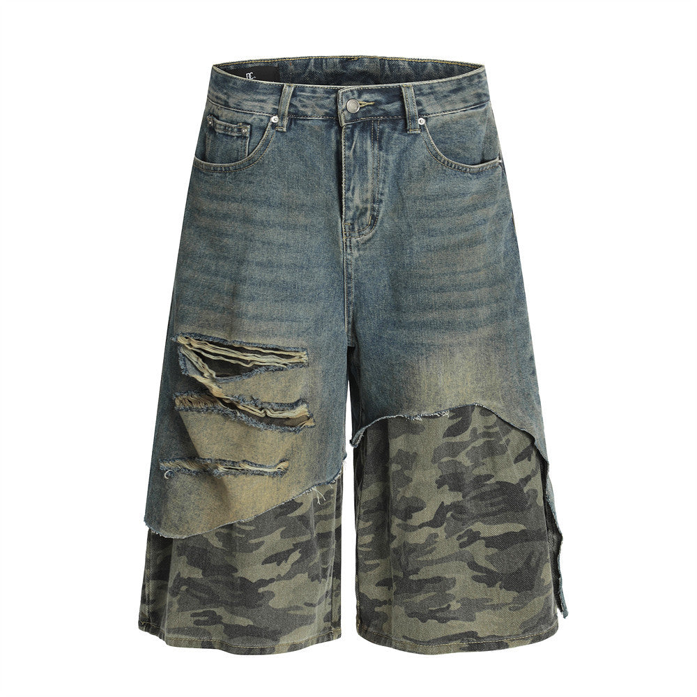Bermuda Denim Post-Apocalittici Patchwork
