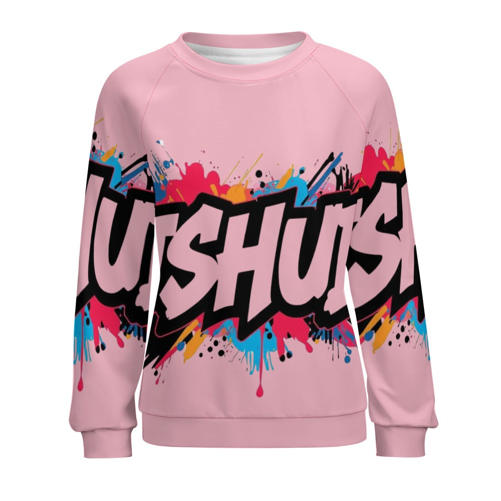 Felpa Donna JSHub Multicolor – Stile Streetwear con Graffiti All-Over