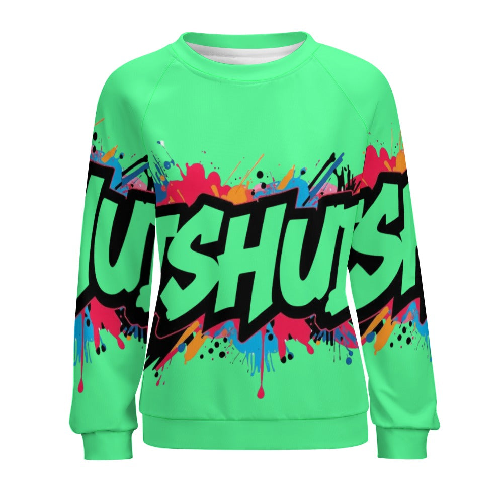Felpa Donna JSHub Multicolor – Stile Streetwear con Graffiti All-Over