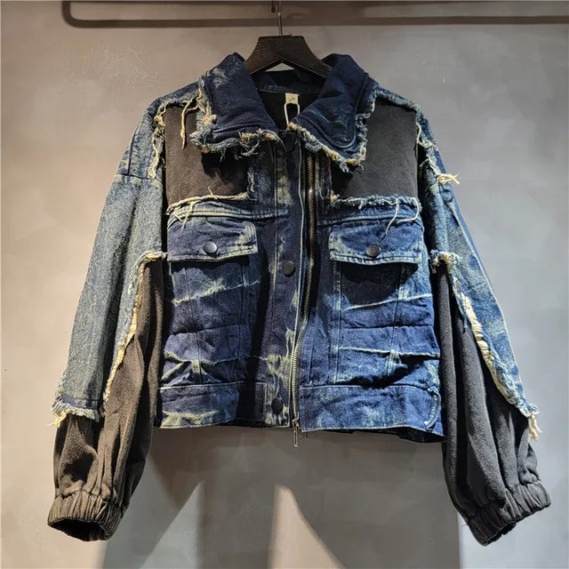 Set Giacca e Pantaloni Spliced Contrast Vintage