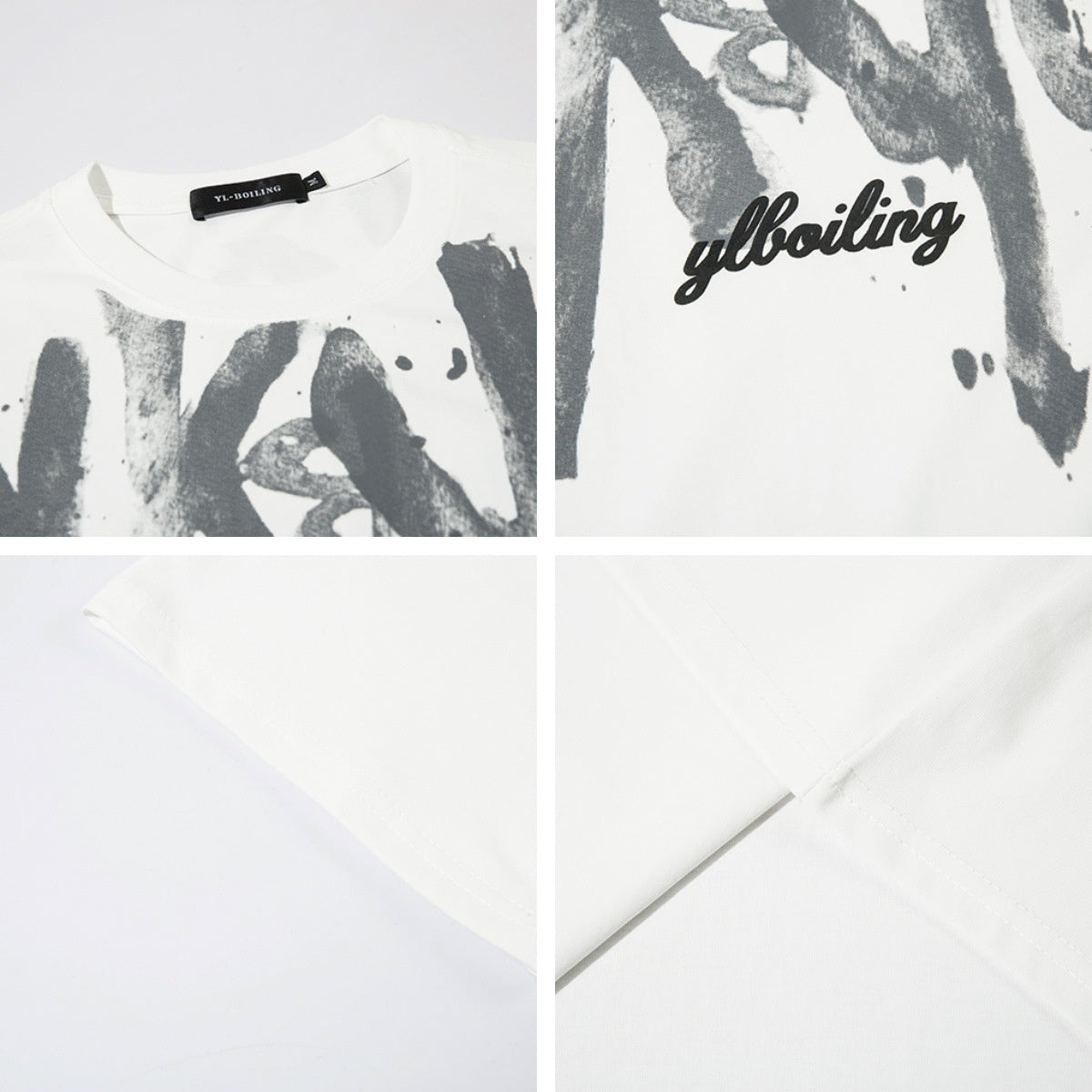 T-shirt Digital Letter Casual