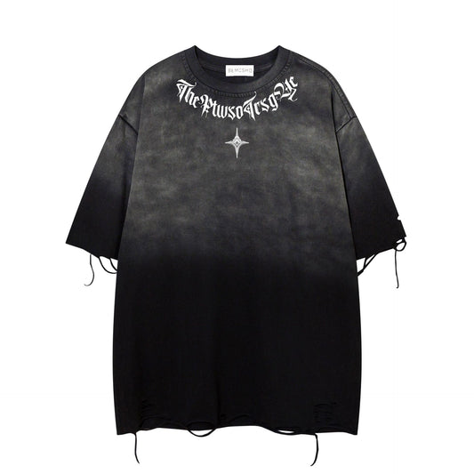 T-shirt Faded Script – Retro Wash Street Tee