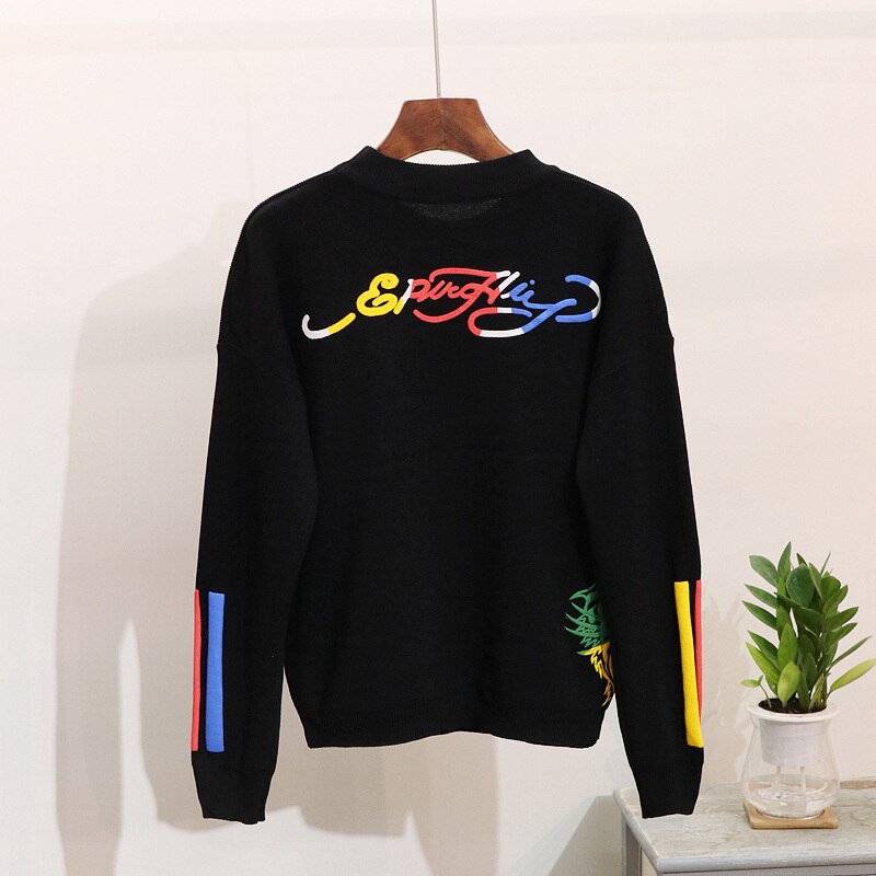 Tuta Tiger Knit Embroidered Set