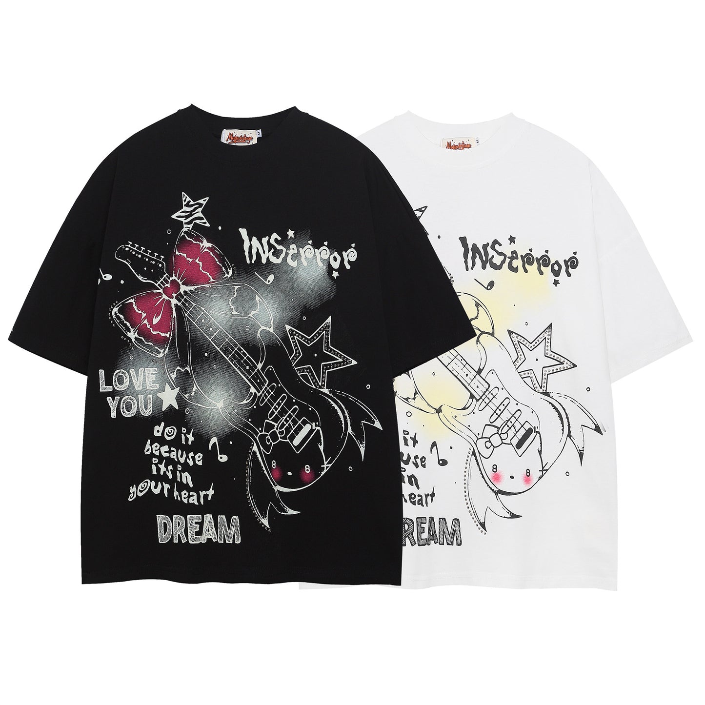 T-Shirt Guitar Vibes Loose Tee