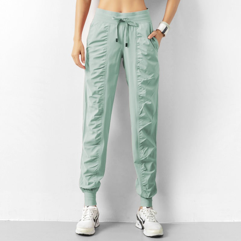 Pantaloni slim loose running fitness quick dry