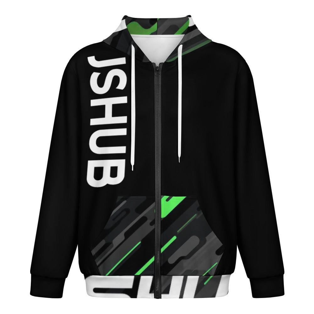 JS HUB Motion Core High Neck Hoodie Uomo Nera Multicolor