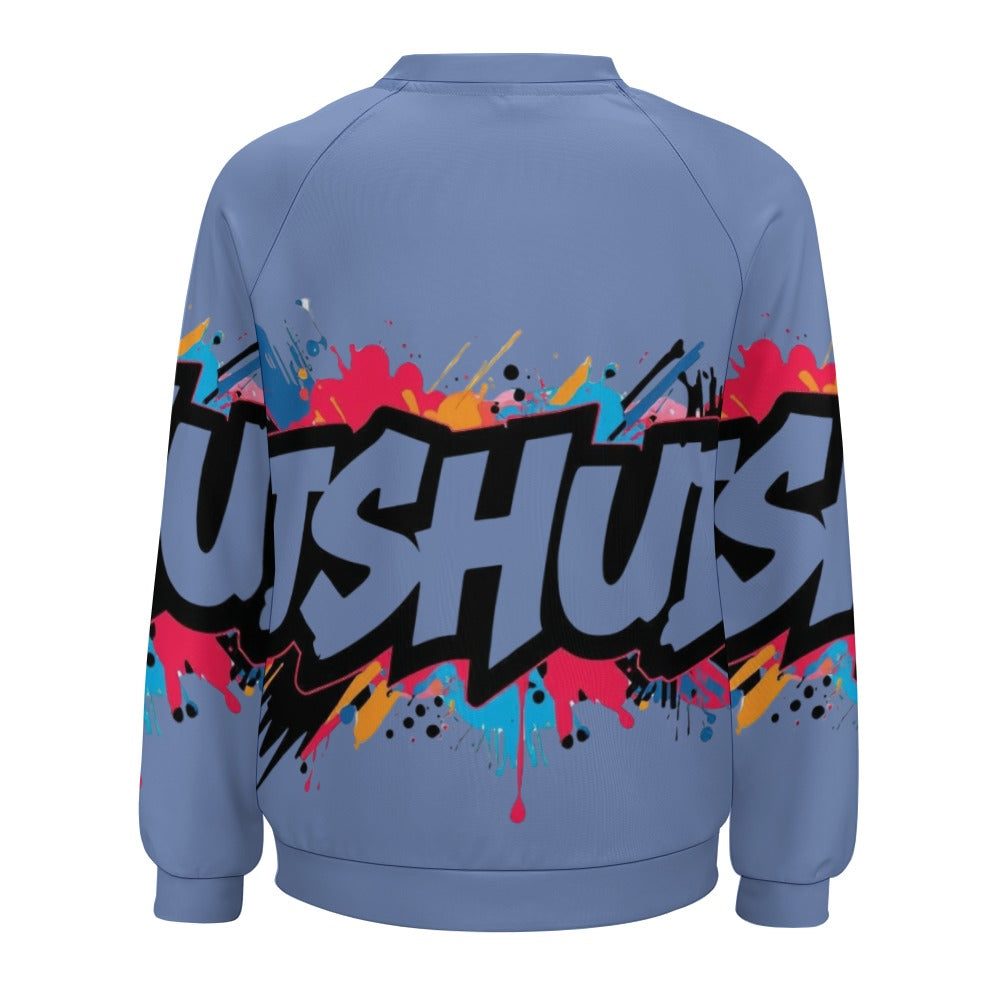 Felpa Donna JSHub Multicolor – Stile Streetwear con Graffiti All-Over