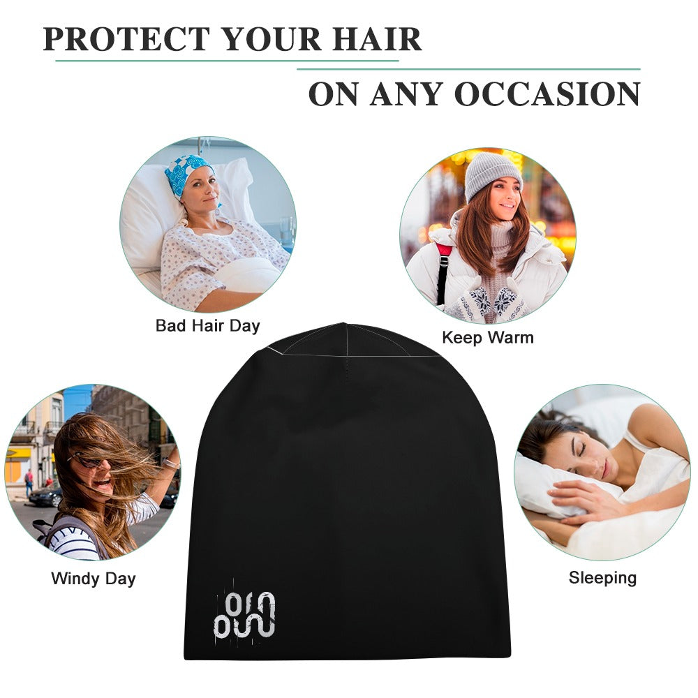 Berretto Zuccotto Donna “Concrete Echoes Icon” – Black Edition