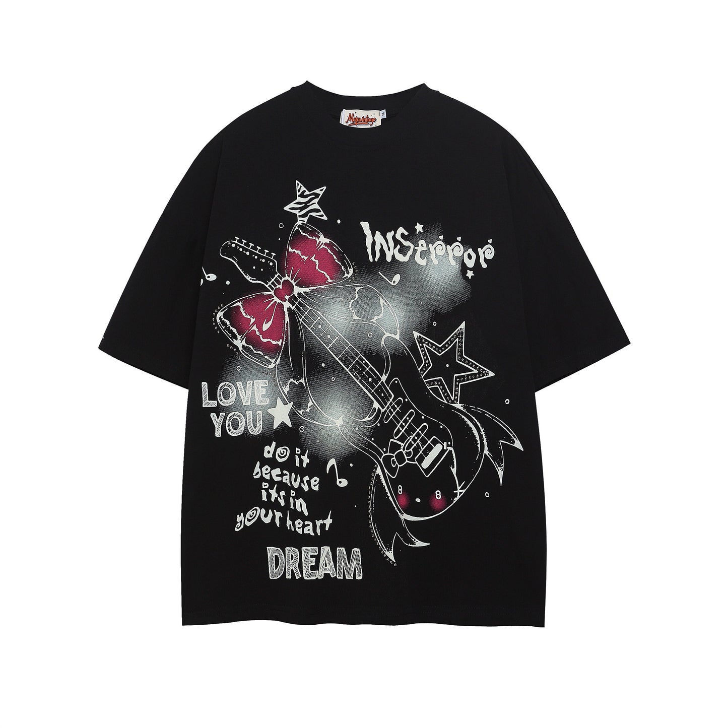 T-Shirt Guitar Vibes Loose Tee