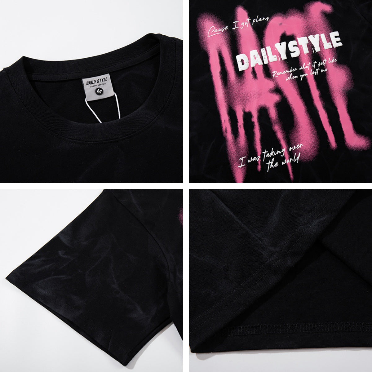 T-shirt Retro Graffiti Lettere