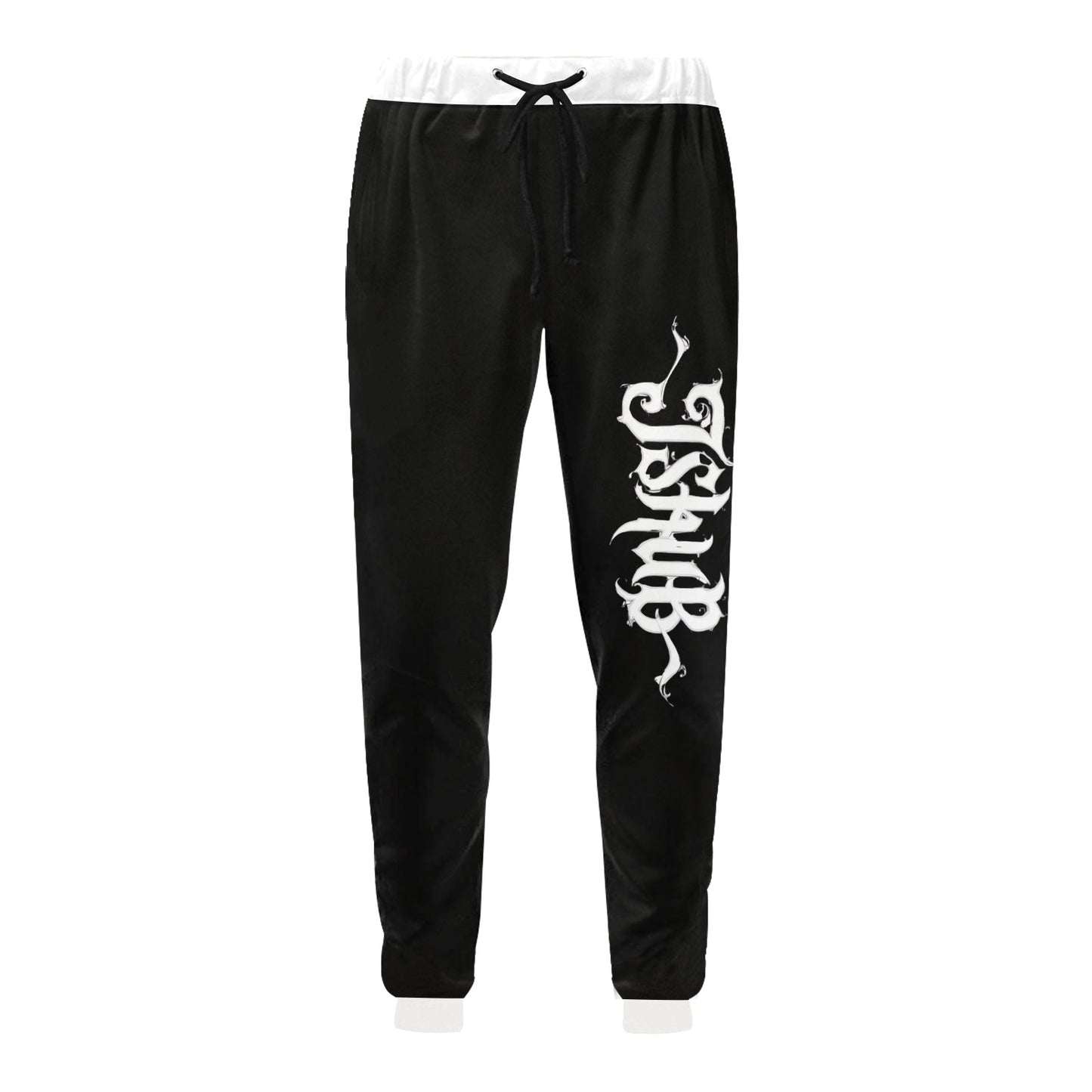 Pantaloni Uomo JSHUB Signature nero Loose Fit Stampa Logo