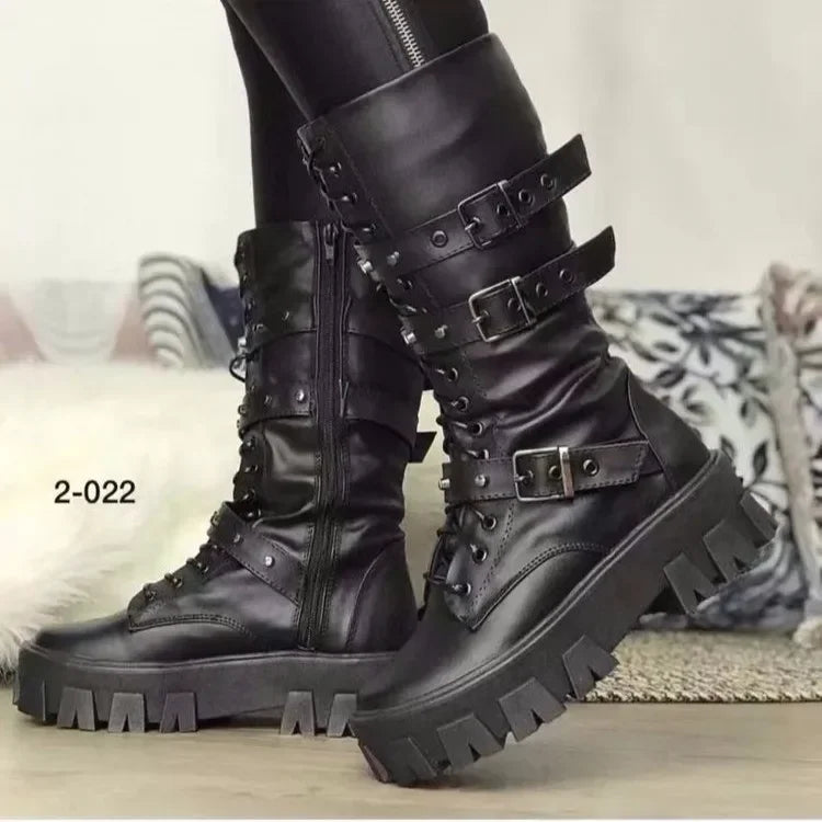 Stivali Platform Punk Gotici