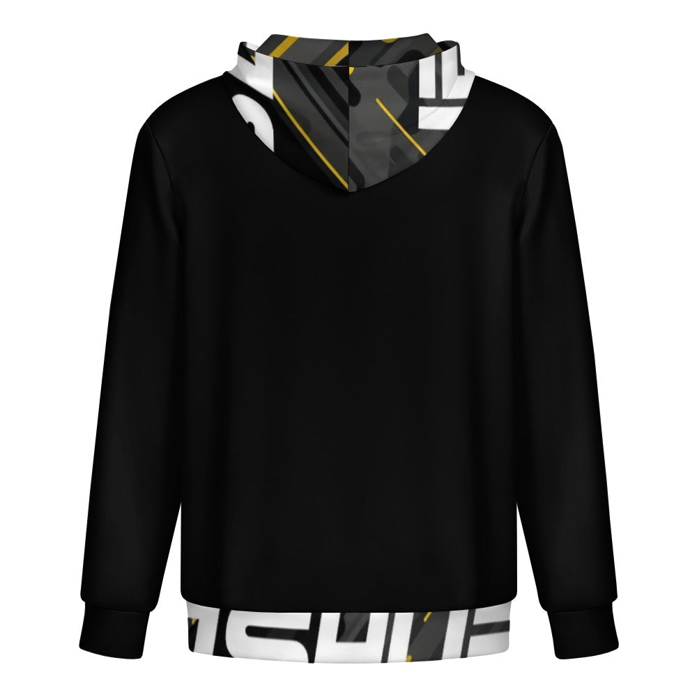JS HUB Motion Core High Neck Hoodie Uomo Nera Multicolor