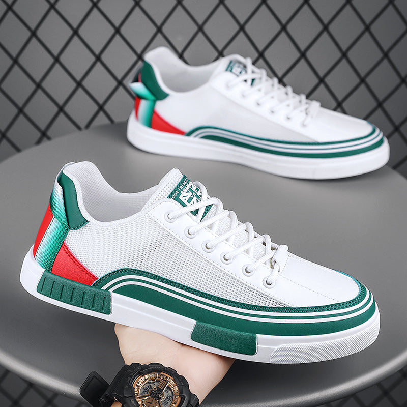Scarpe Uomo Streetwear Sneakers Low Top in Mesh Traspirante