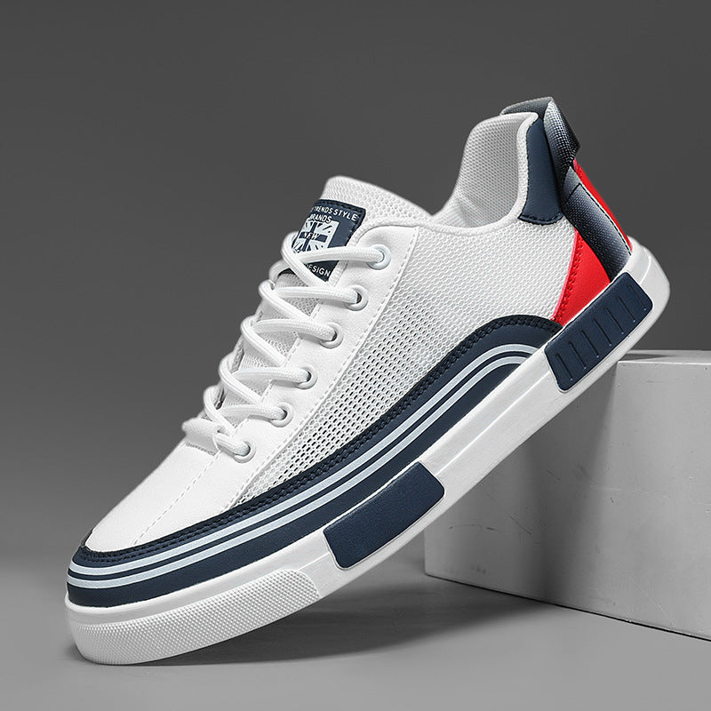 Scarpe Uomo Streetwear Sneakers Low Top in Mesh Traspirante