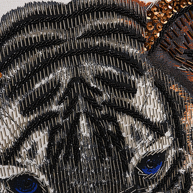 Tuta Knitwear Tiger Embossed