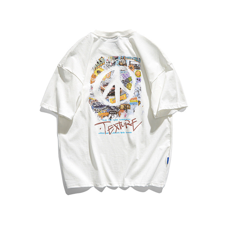 T-shirt Japanese Fresh Letter Print