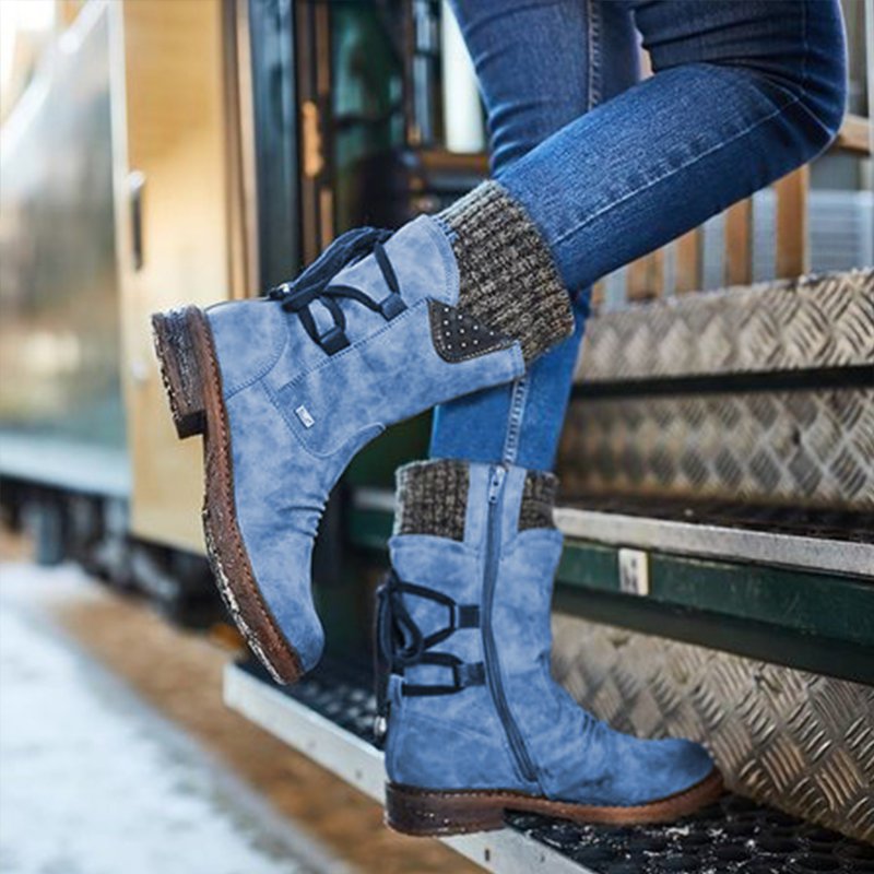 Stivale Frostline Rise – Suede Snow Boots Mid-Calf