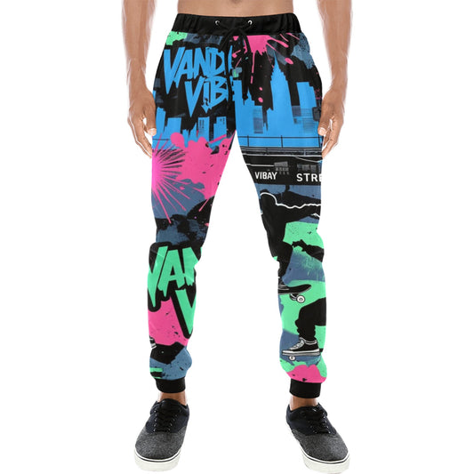 Pantaloni Vandal Flow baggy sportivi streetwear uomo