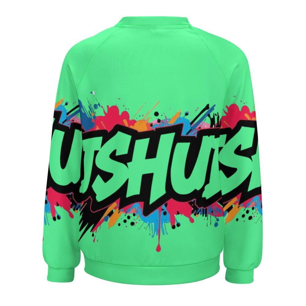 Felpa Donna JSHub Multicolor – Stile Streetwear con Graffiti All-Over