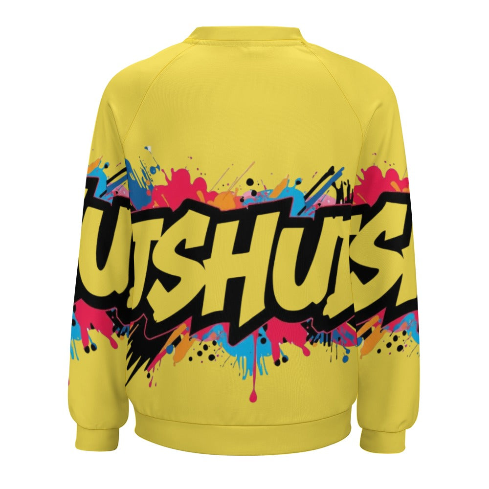Felpa Donna JSHub Multicolor – Stile Streetwear con Graffiti All-Over