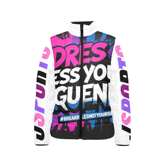 Giacca imbottita donna Dress Power multicolor con maniche bianche JSports